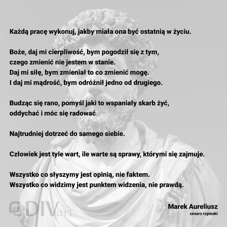 Moje ulubione cytaty Marka Aureliusza
